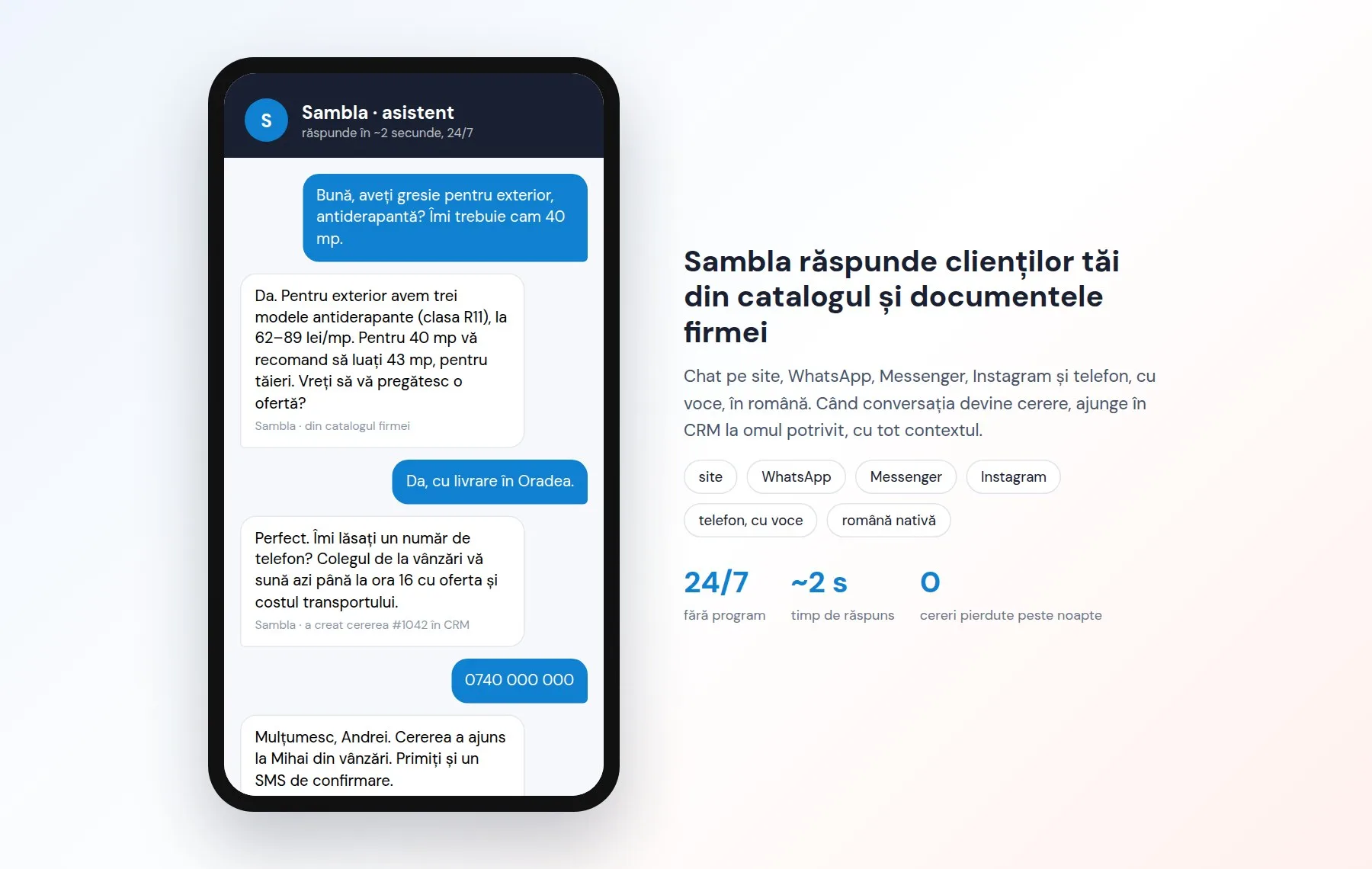 Conversație cu Sambla, asistentul AI dezvoltat de ikonia